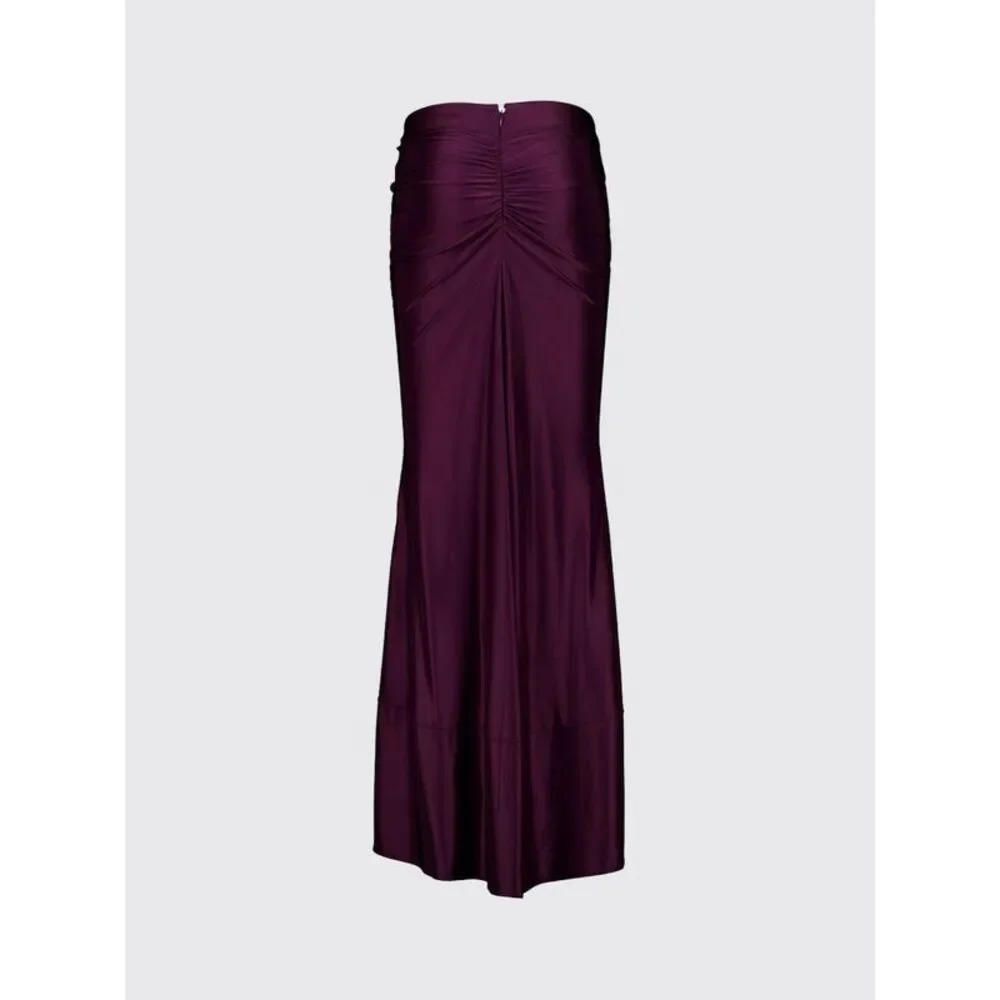 Rabanne Women Pencil Midi Skirt Rabanne In Draped Jersey With High Waist